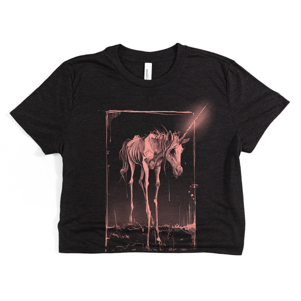 Unicorn's Last Light: Farewell to Magic Crop Tee