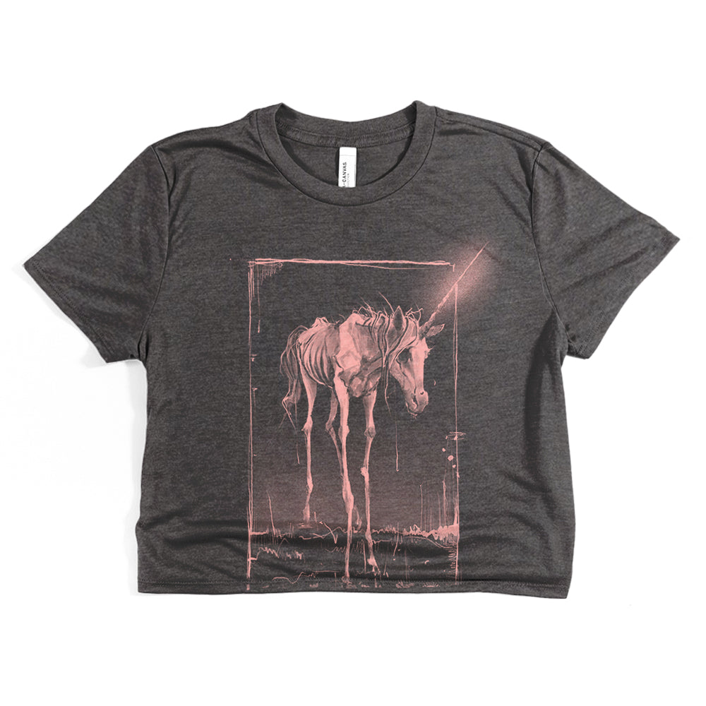 Unicorn's Last Light: Farewell to Magic Crop Tee