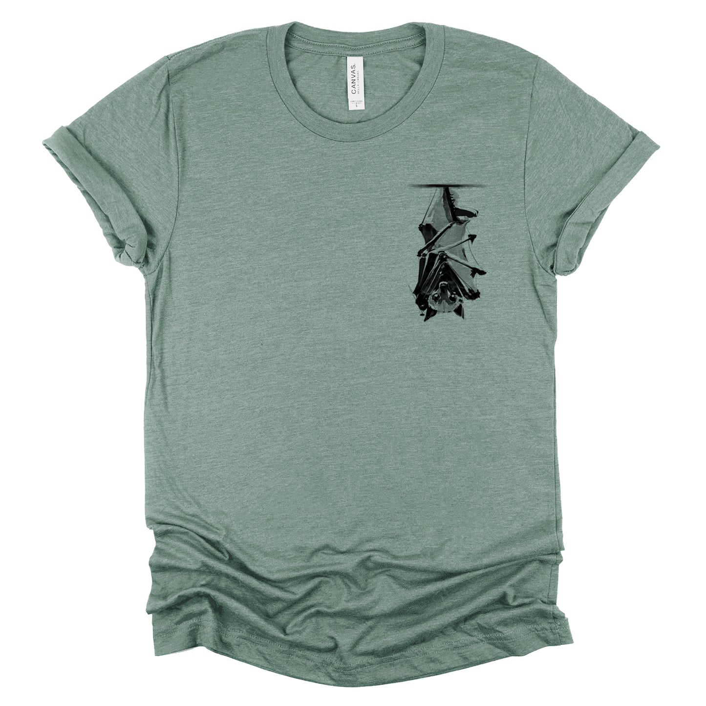 Upside Down Bat: Subtle Serenity T-shirt