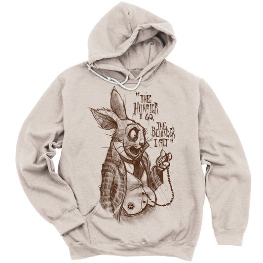 White Rabbit Quote: Timeless Paranoia Hoodie