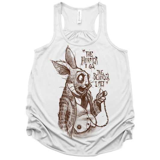 White Rabbit Quote: Timeless Paranoia Tank Top