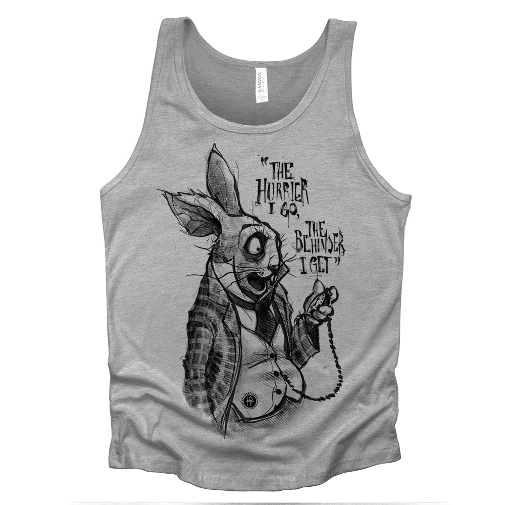 White Rabbit Quote: Timeless Paranoia Tank Top