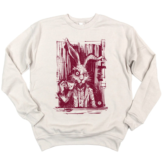 March Hare Tea Time: A Caffeinated Delight Sweatshirt