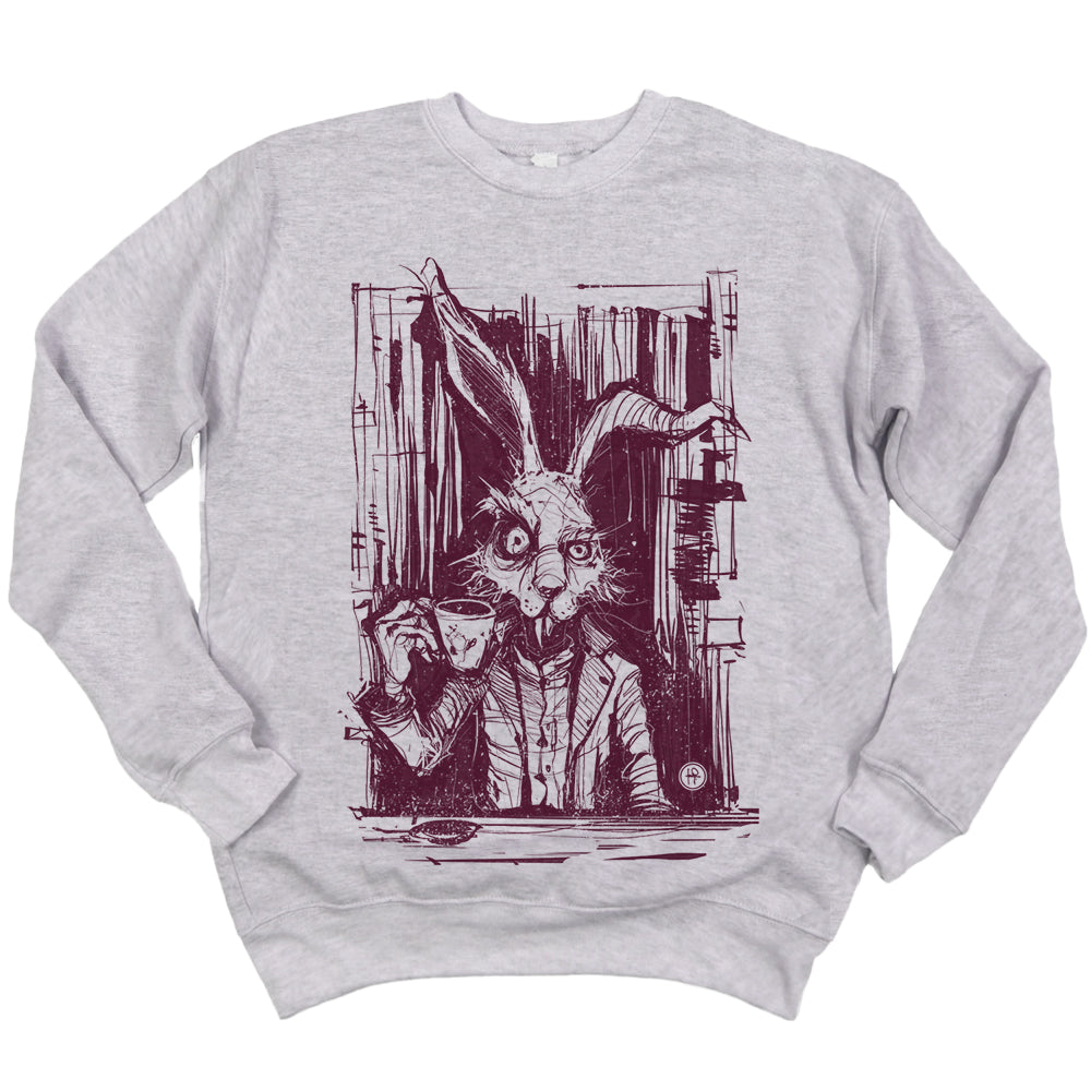 March Hare Tea Time: A Caffeinated Delight Sweatshirt
