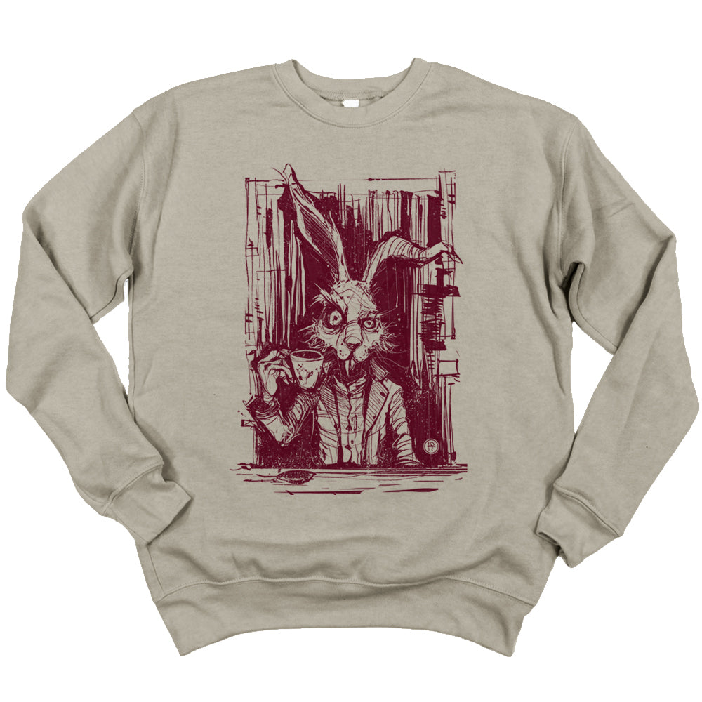 March Hare Tea Time: A Caffeinated Delight Sweatshirt