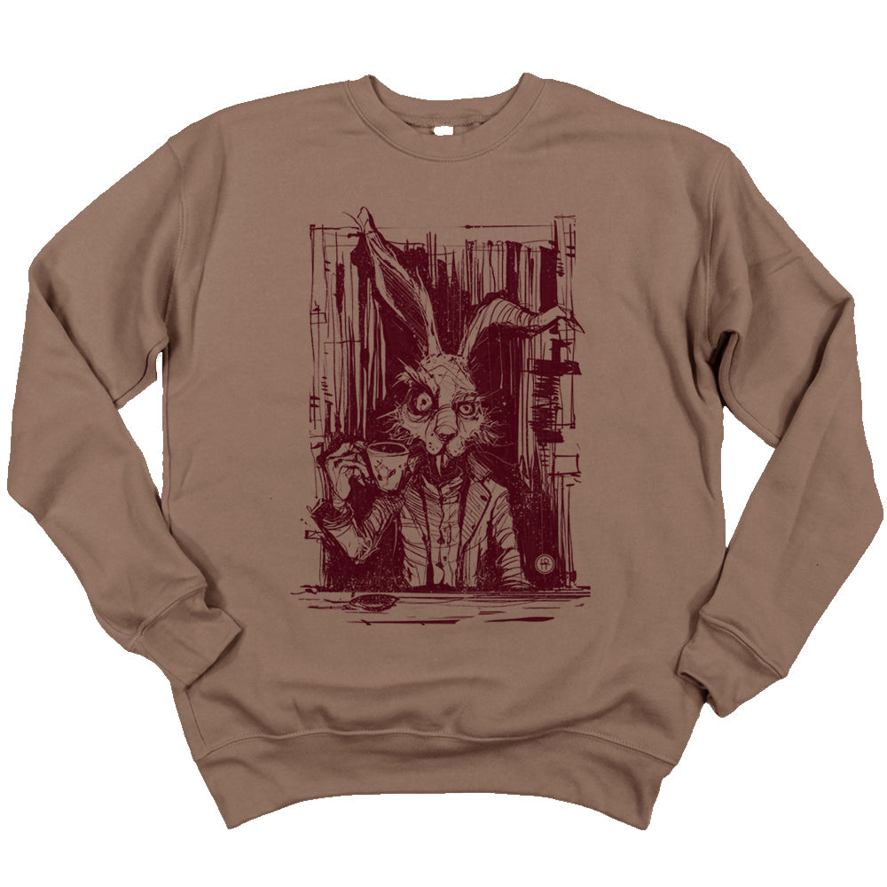 March Hare Tea Time: A Caffeinated Delight Sweatshirt