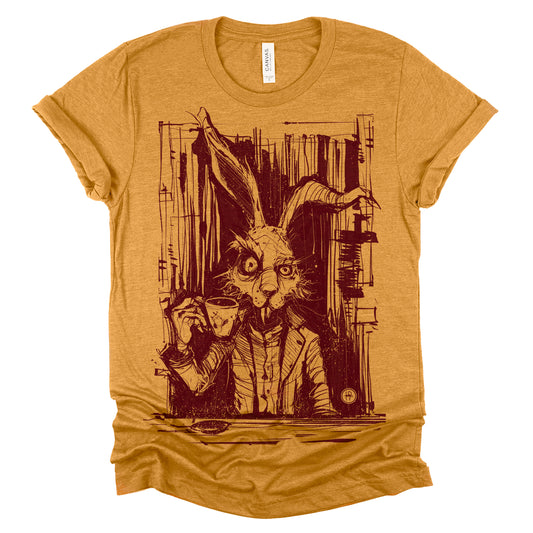 March Hare Tea Time: A Caffeinated Delight T-Shirt