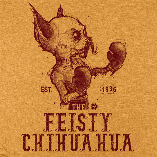 Feisty Chihuahua Boxing Gym: Punchy Pooch Attitude T-Shirt
