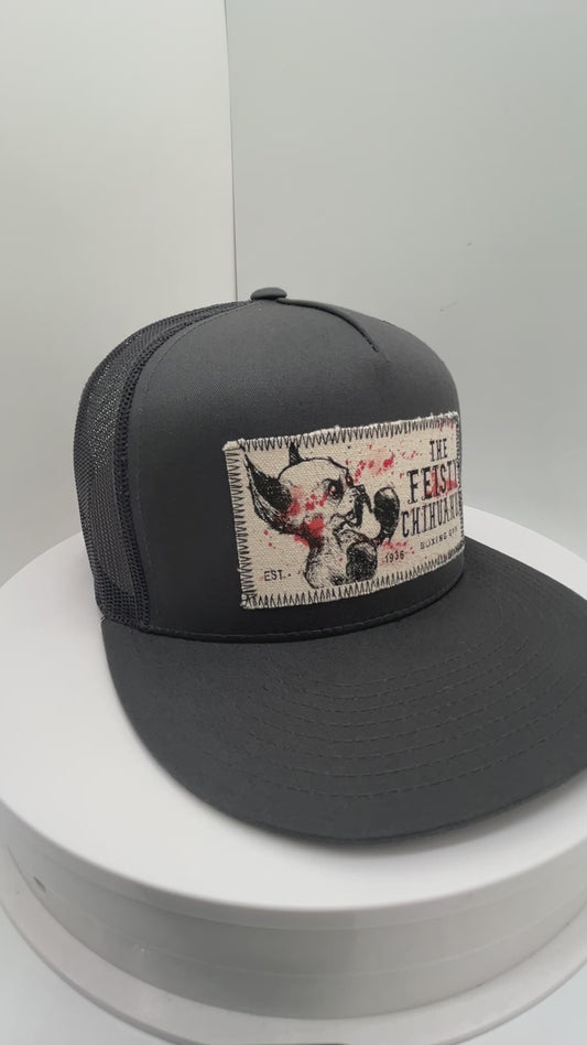 Feisty Chihuahua Boxing Gym Trucker Hat