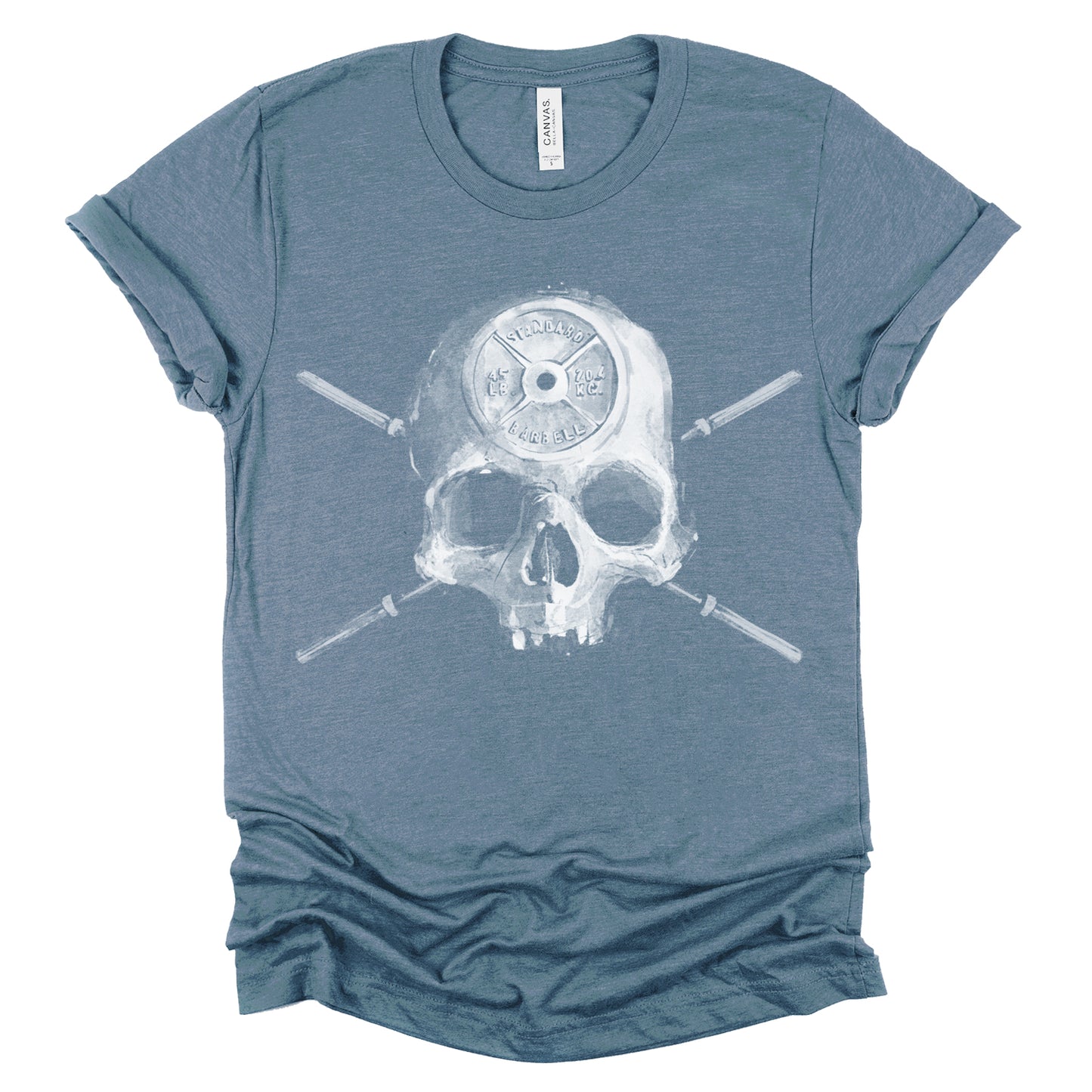 Barbell Head: Skulls and Iron T-shirt