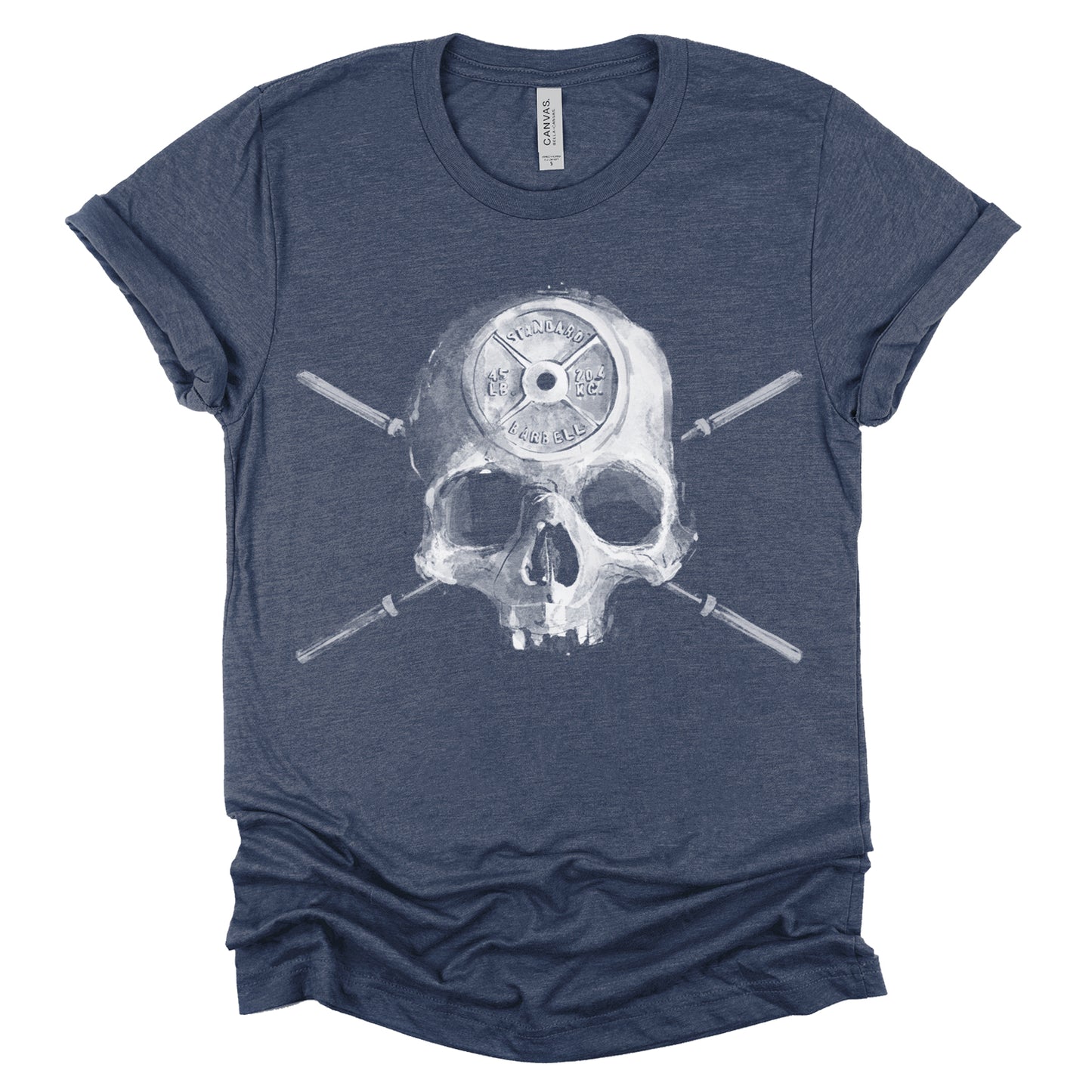 Barbell Head: Skulls and Iron T-shirt