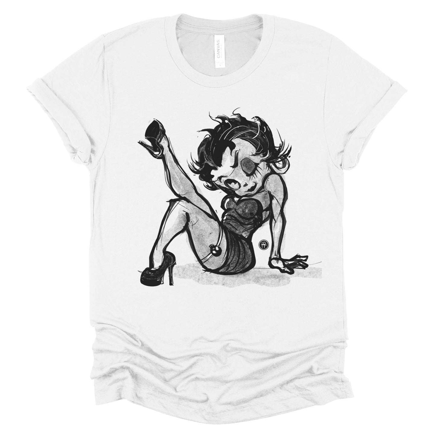 Betty Boop: Sassy Leg Raise T-Shirt