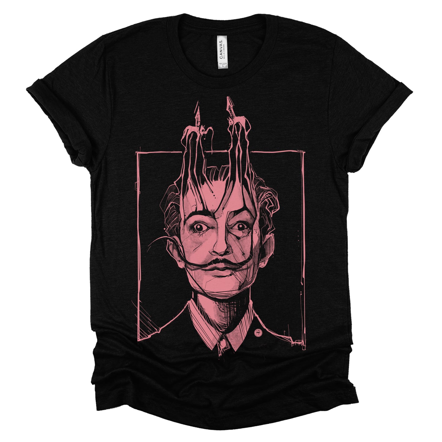 Dali's Portrait: Surreal Tribute T-Shirt