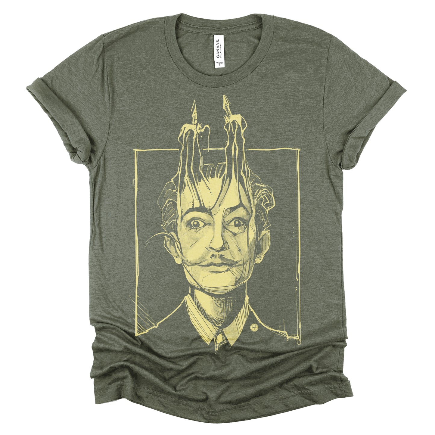 Dali's Portrait: Surreal Tribute T-Shirt