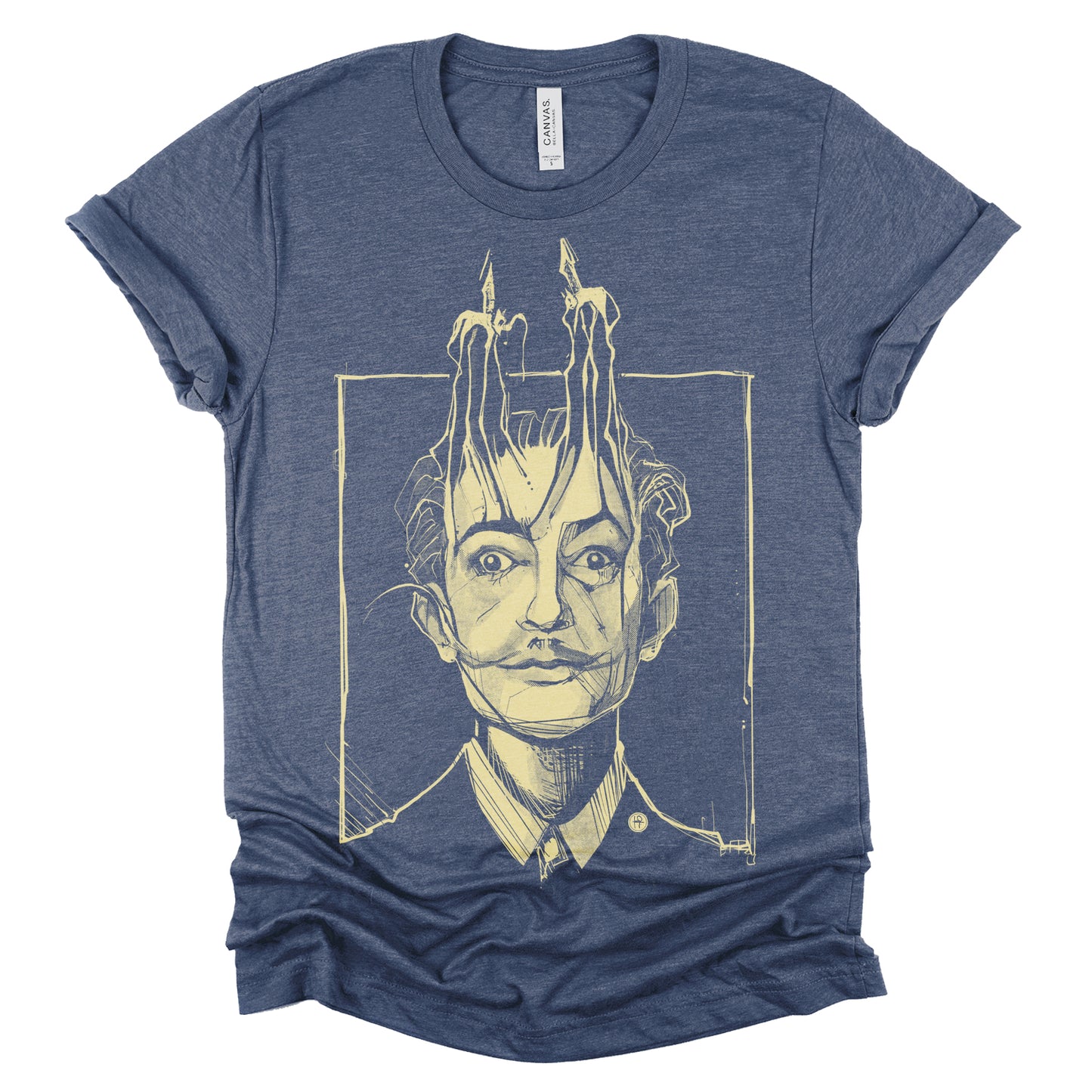 Dali's Portrait: Surreal Tribute T-Shirt
