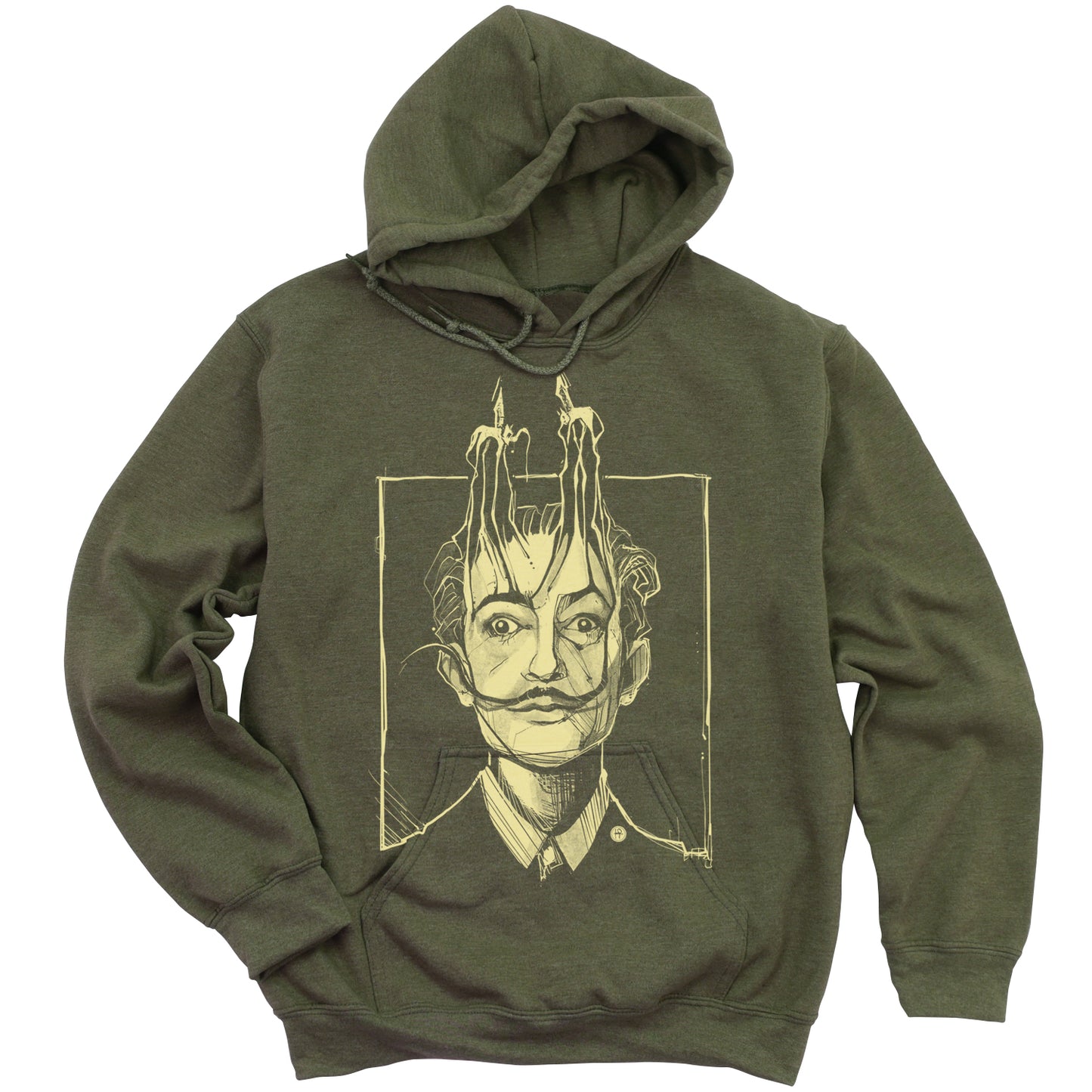 Dali's Portrait: Surreal Tribute Hoodie