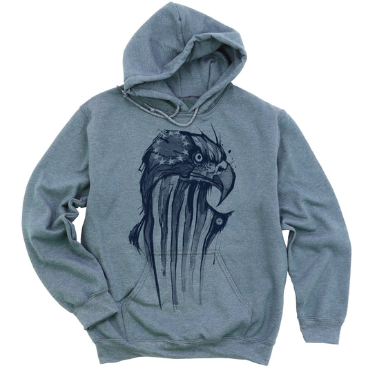 Eagle Flag: Pride in Every Feather Hoodie