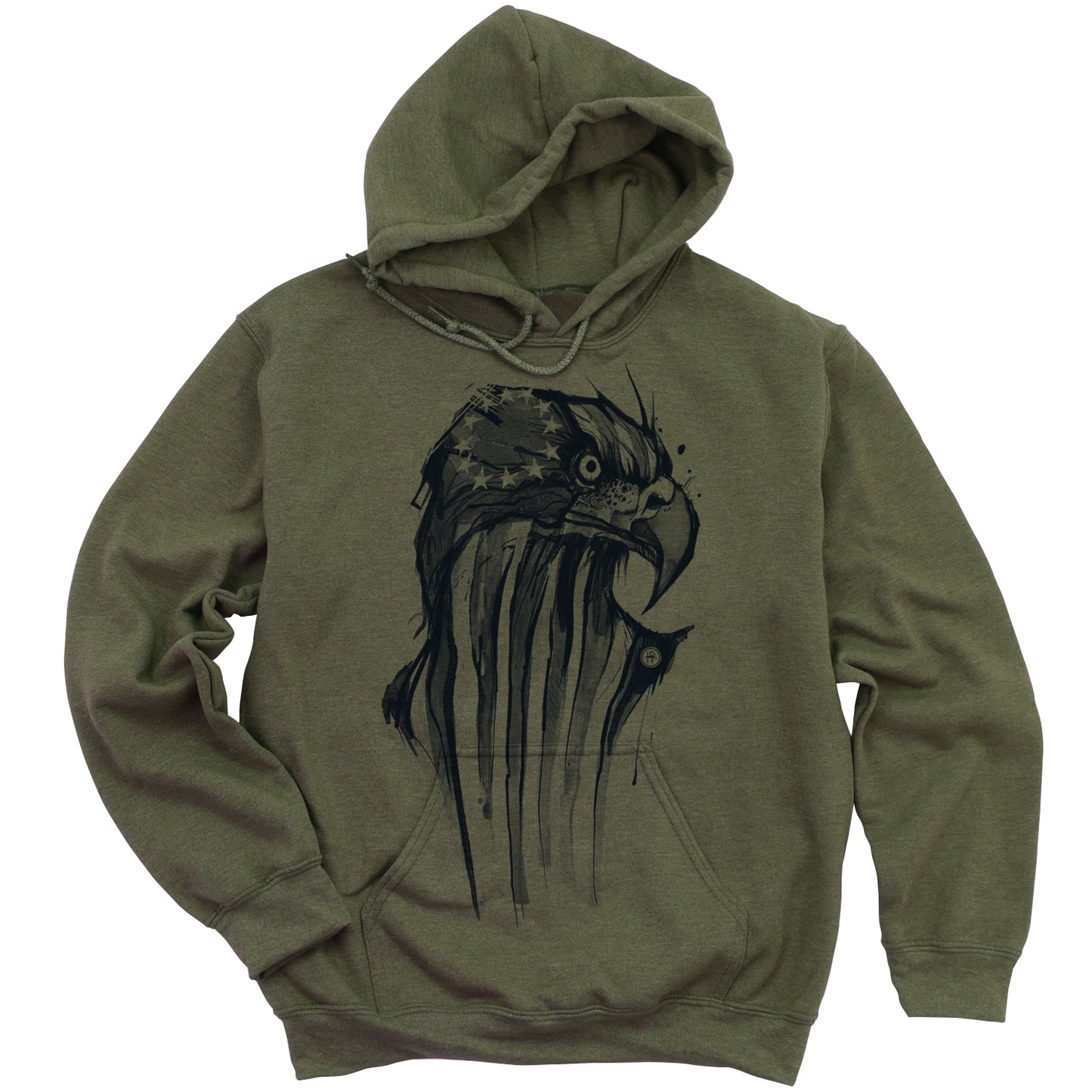 Eagle Flag: Pride in Every Feather Hoodie