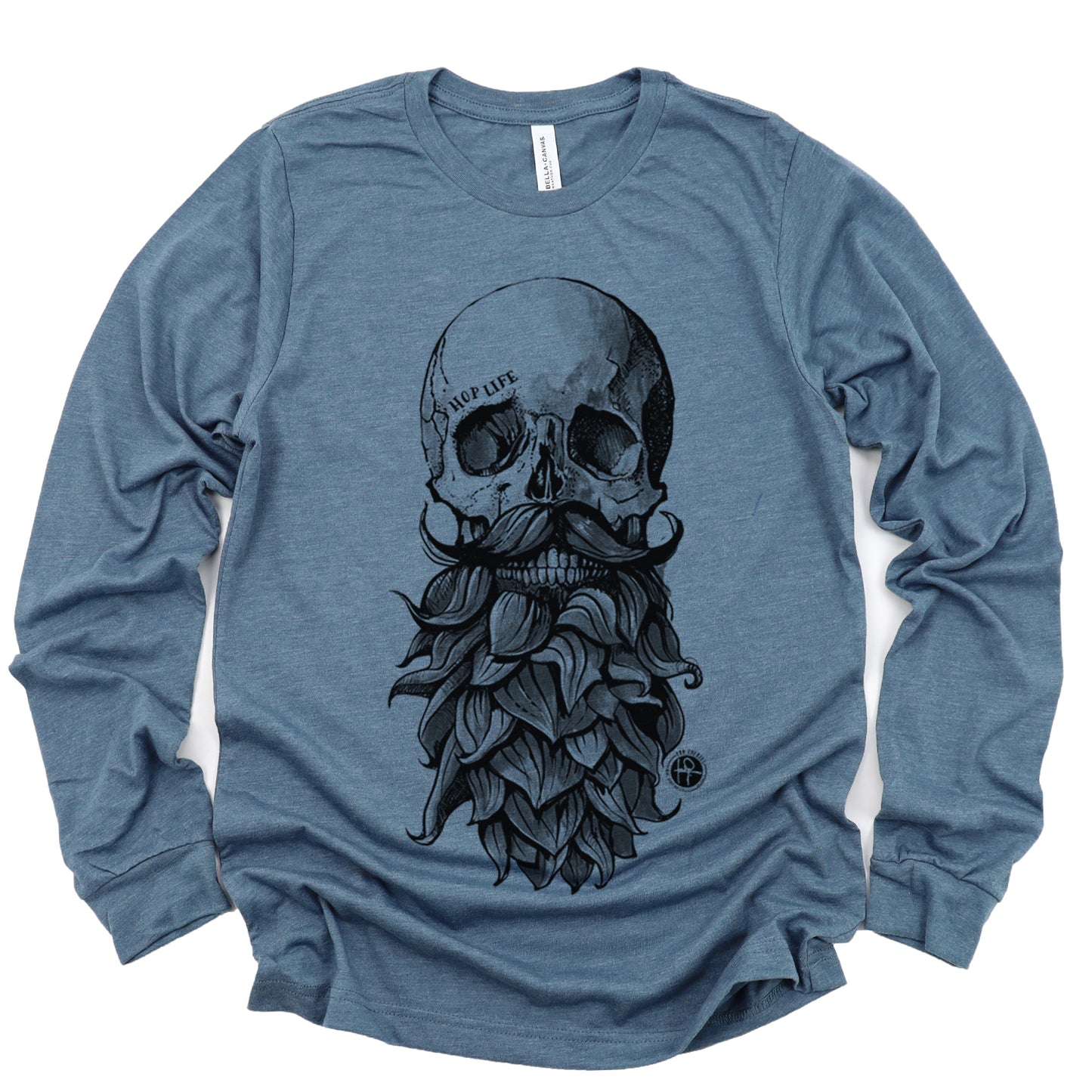Hop Life Skull Long Sleeve T-Shirt: Crafted for Connoisseurs