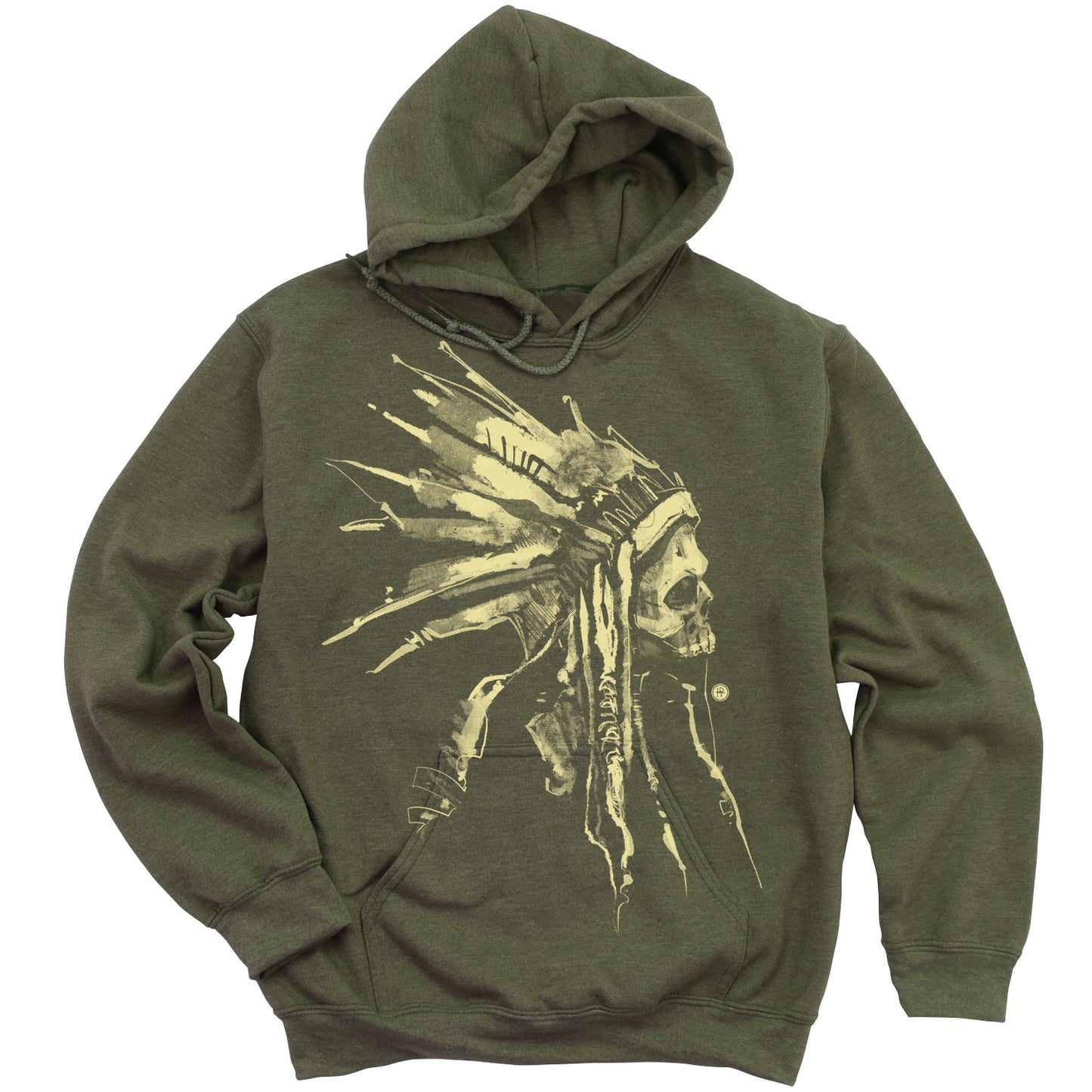 Indian Chief Skull: Tribal Legacy Hoodie