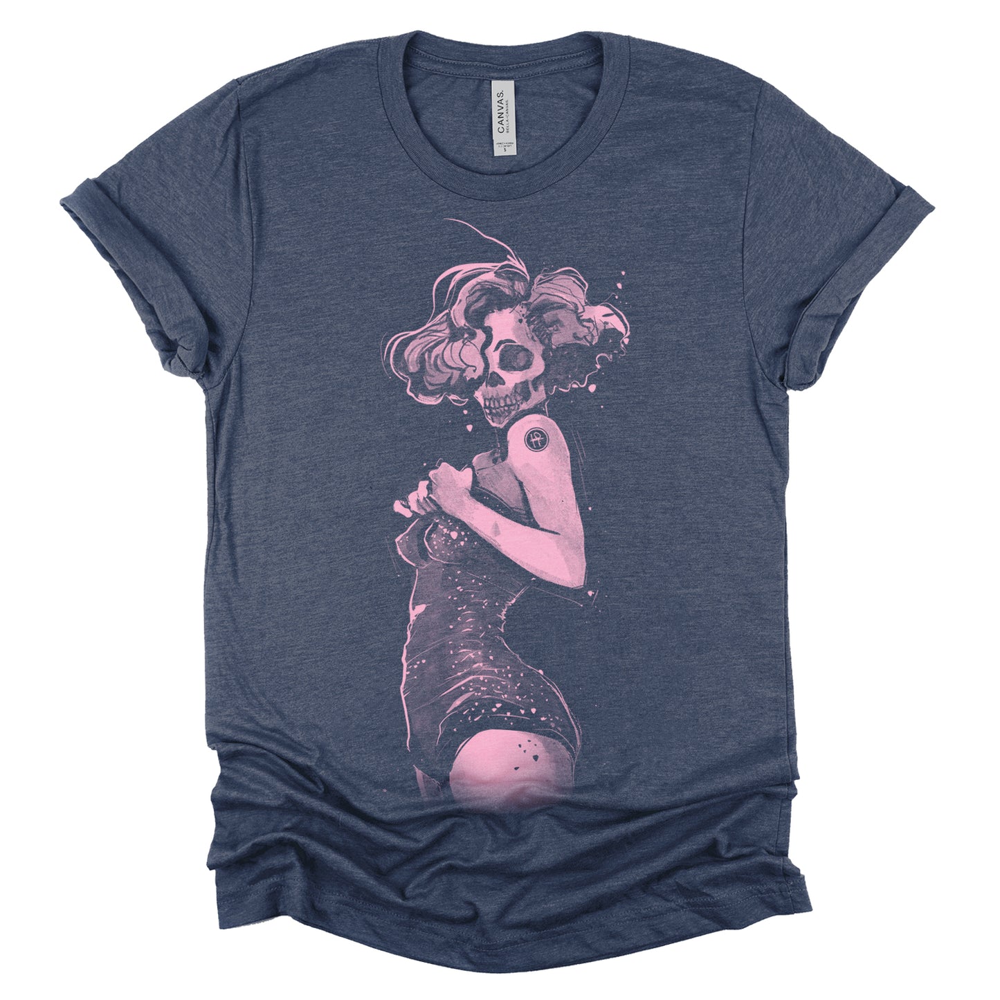 Marilyn Light Skull Pin-up: Unconventional Elegance T-shirt