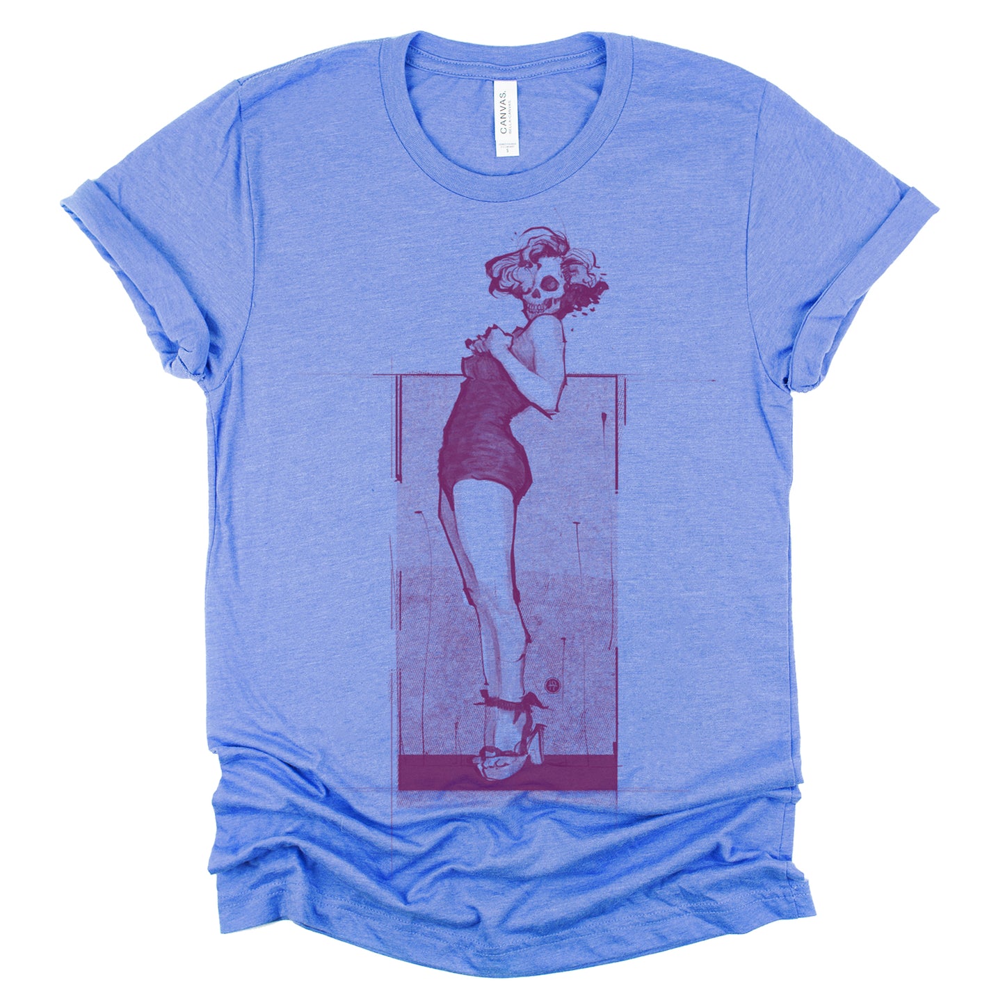 Marilyn Skull Pin-Up: Bold and Unconventional from Head to Toe T-shirt