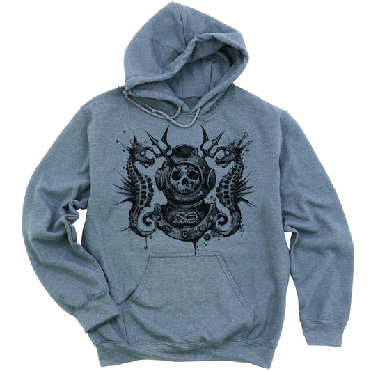 Master Navy Diver: Into the Macabre Depths Hoodie