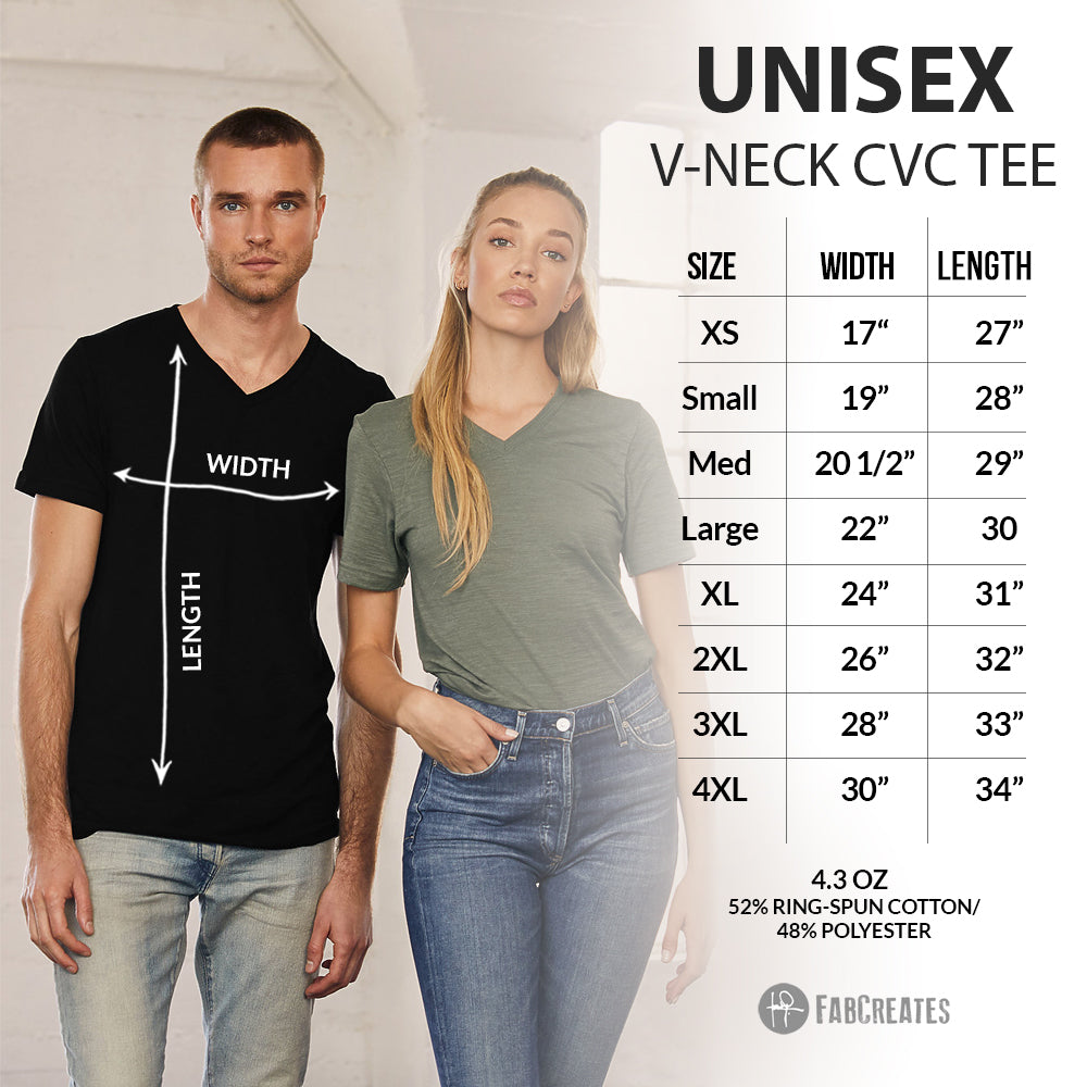 Custom V-Neck T-Shirt (3005 CVC)
