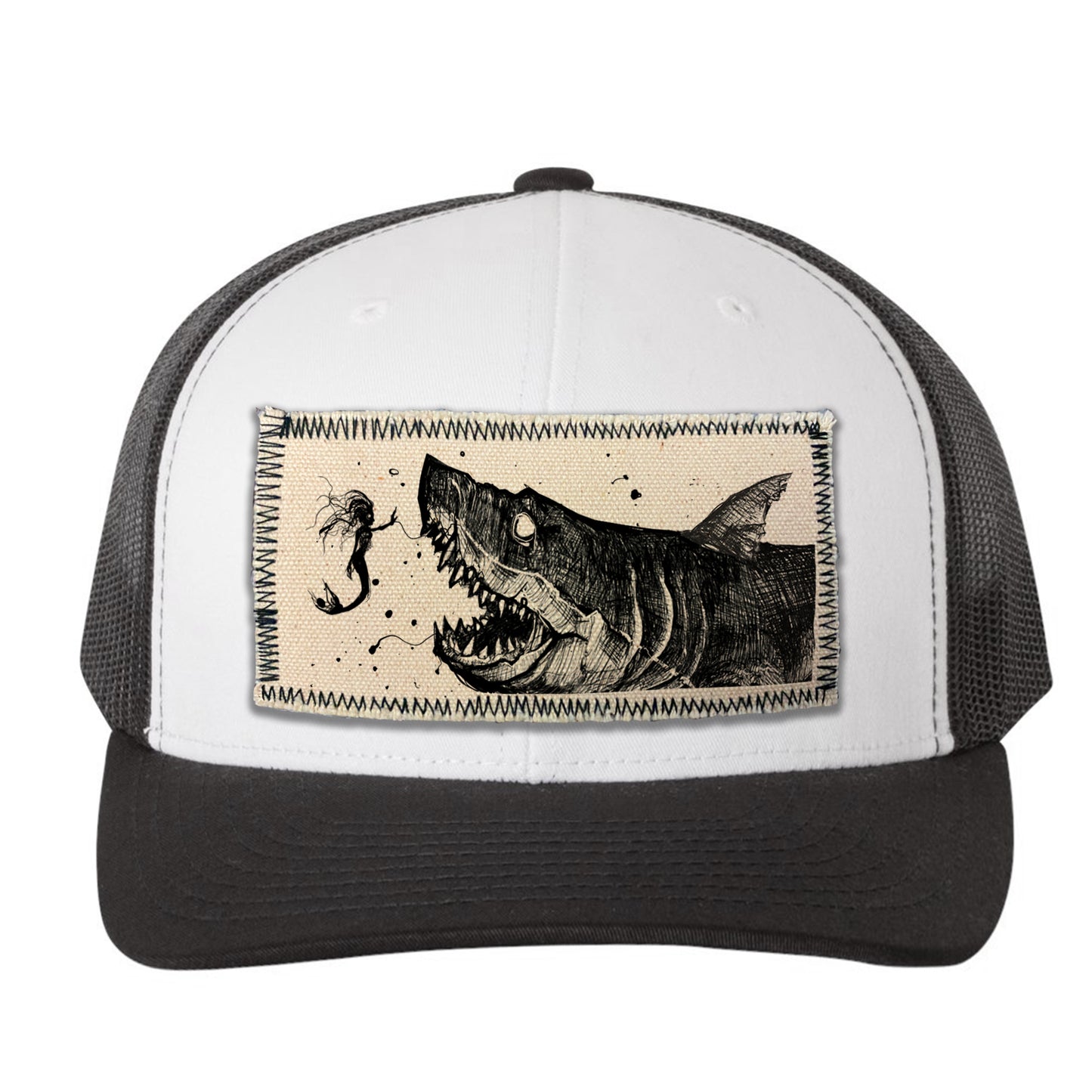Mermaid & the Shark: Friends and Foes of the Sea Trucker Vintage
