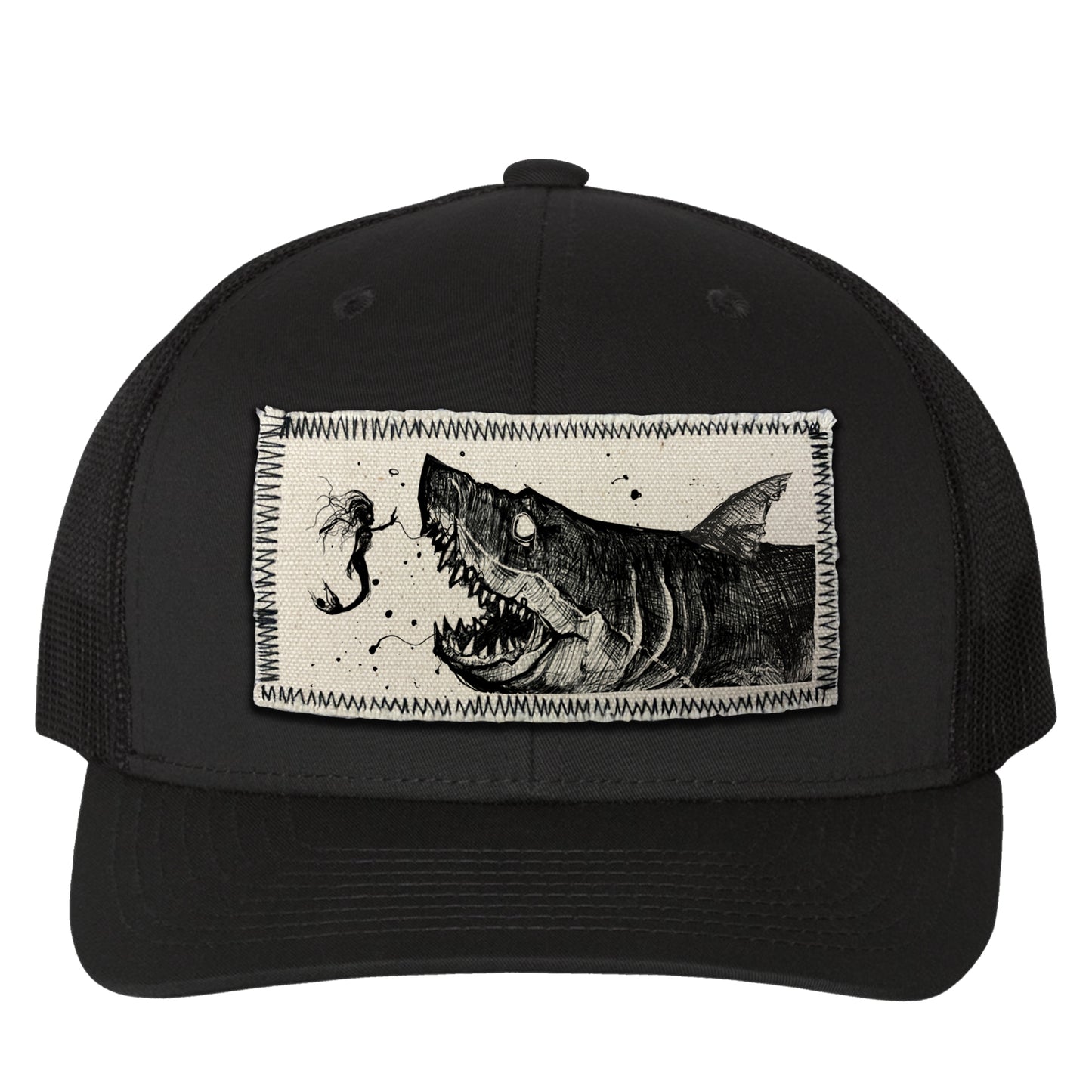 Mermaid & the Shark: Friends and Foes of the Sea Trucker Vintage