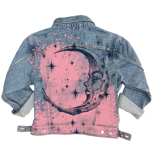 Lonely Moon: A Glimpse of Solitude Levi's Trucker Jacket