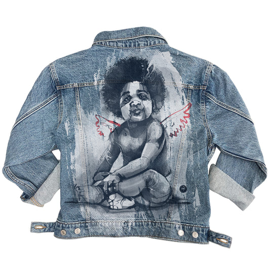 Notorious Baby: Iconic Tribute to Ready to Die Levi's Trucker Jacket