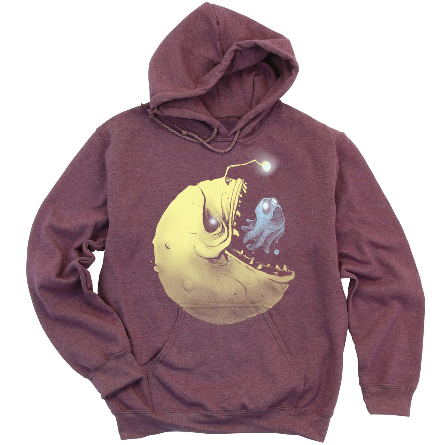 Hungry Pac-Man & Ghost: Deep Sea Predator Hoodie
