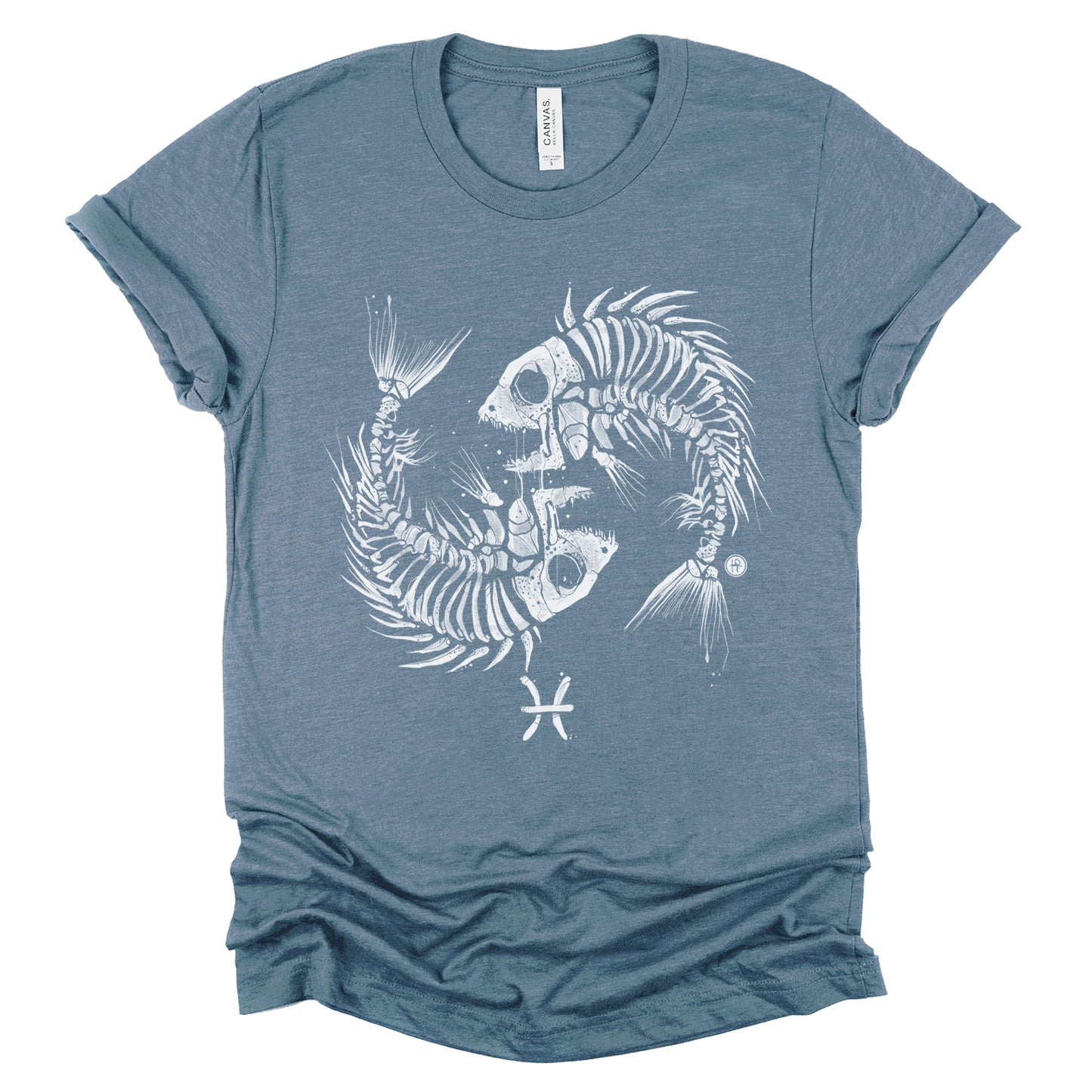 Pisces Zodiac: Skeleton Fish T-shirt