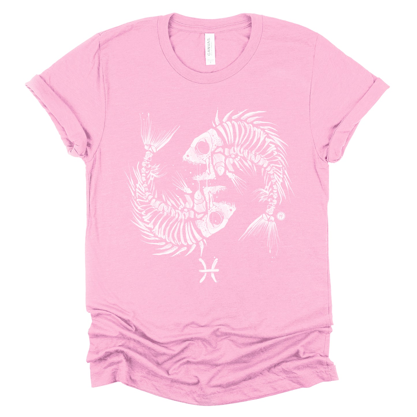 Pisces Zodiac: Skeleton Fish T-shirt