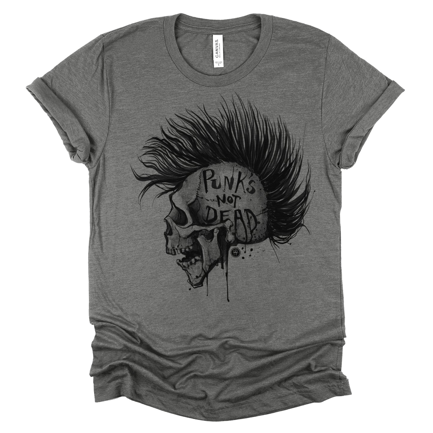 Punk's Not Dead: Skull & Mohawk Rebellion T-Shirt
