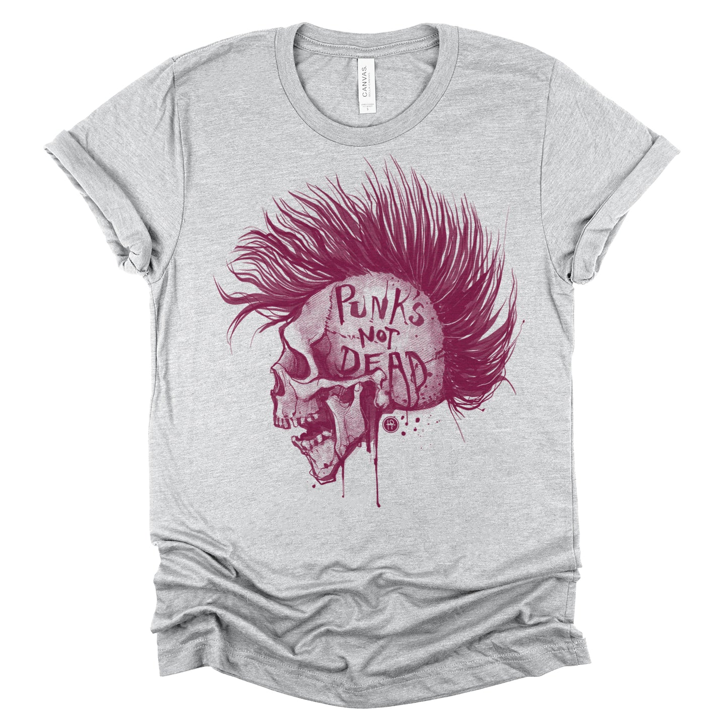 Punk's Not Dead: Skull & Mohawk Rebellion T-Shirt
