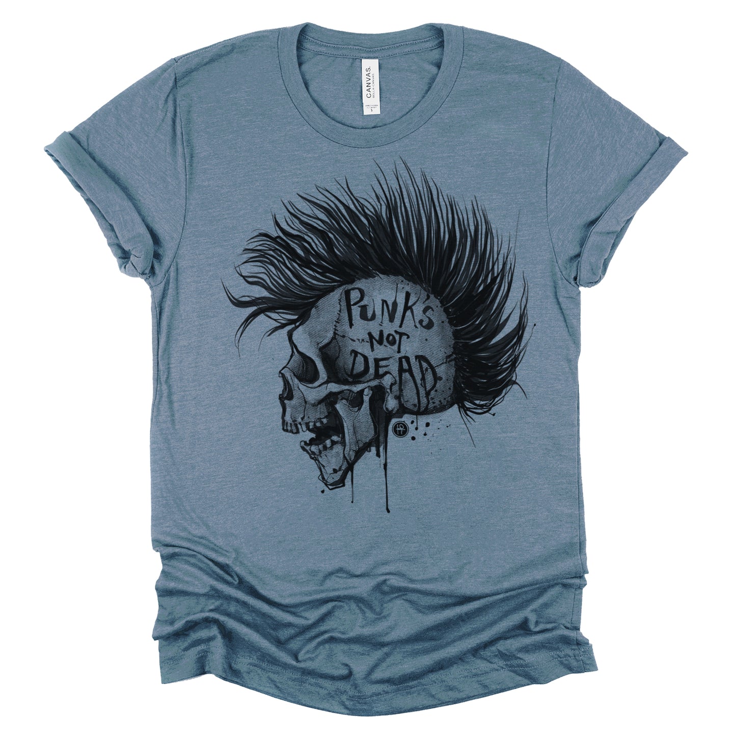 Punk's Not Dead: Skull & Mohawk Rebellion T-Shirt