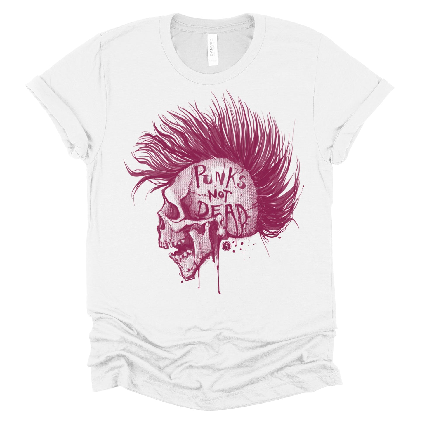Punk's Not Dead: Skull & Mohawk Rebellion T-Shirt