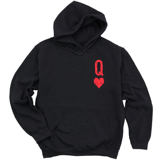 Queen of Hearts Distressed: Reign of Chaos Hoodie