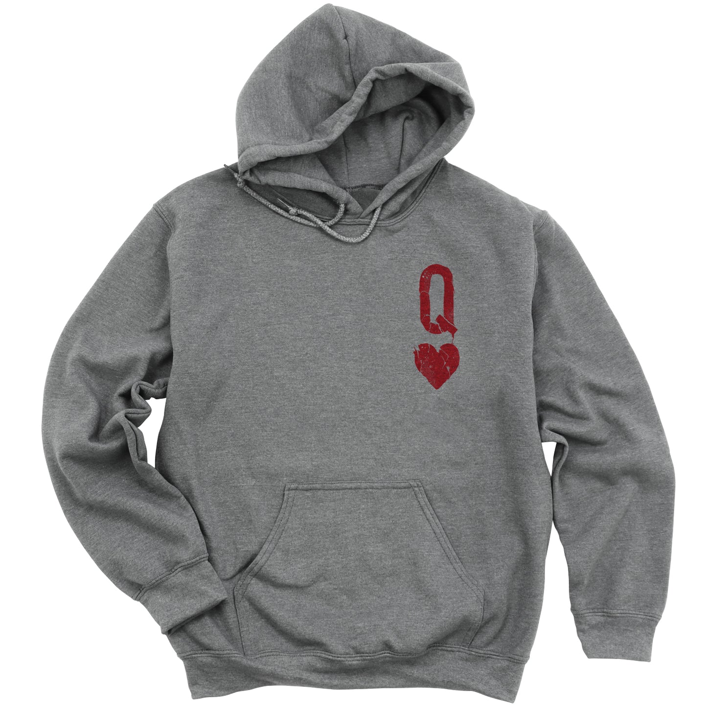 Queen of Hearts Distressed: Reign of Chaos Hoodie