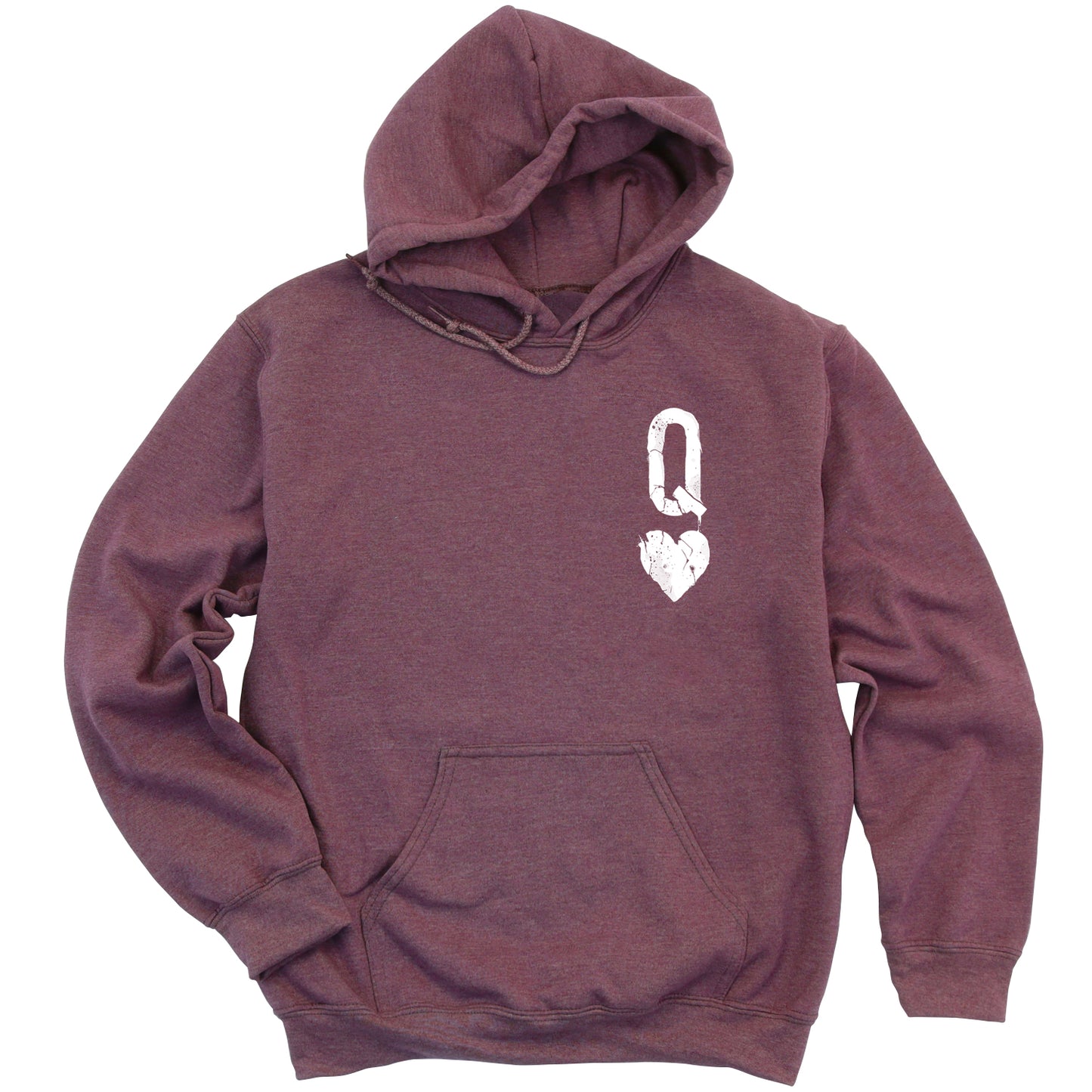 Queen of Hearts Distressed: Reign of Chaos Hoodie