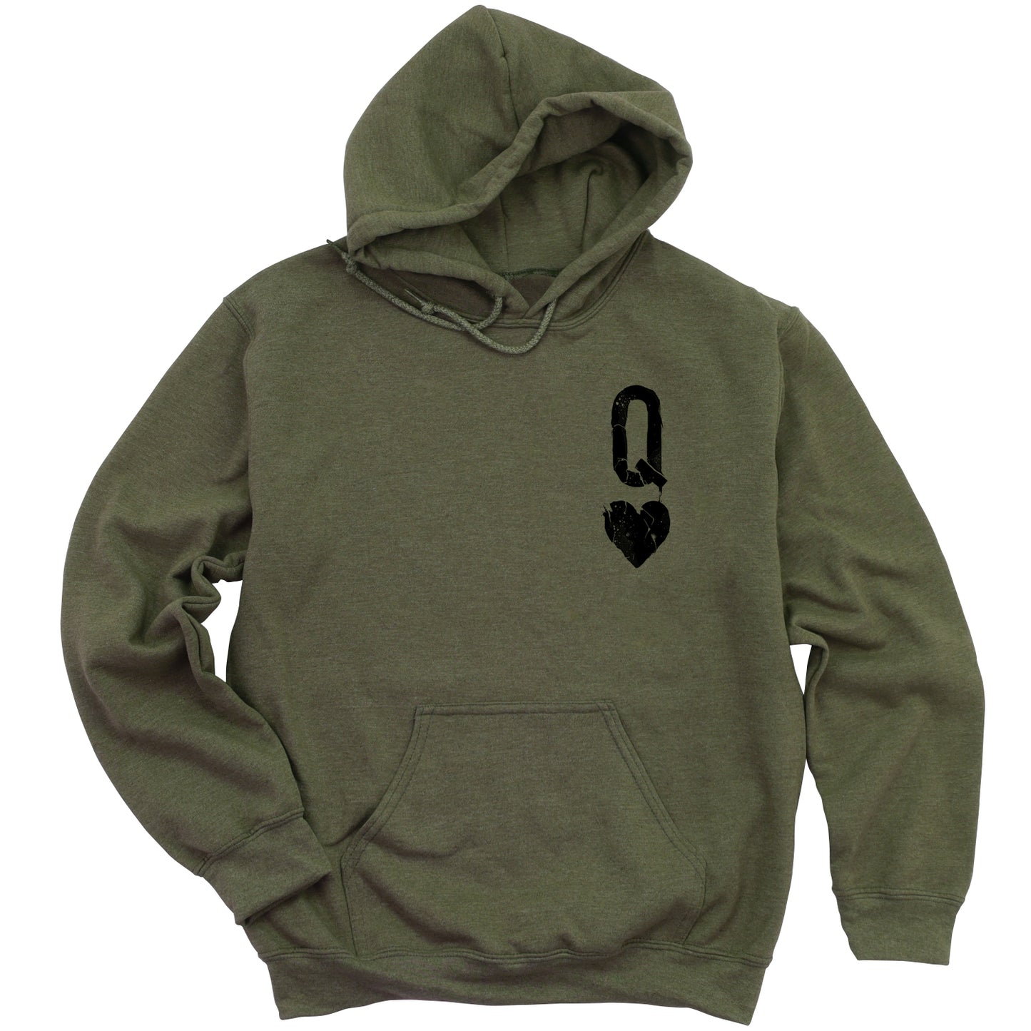Queen of Hearts Distressed: Reign of Chaos Hoodie