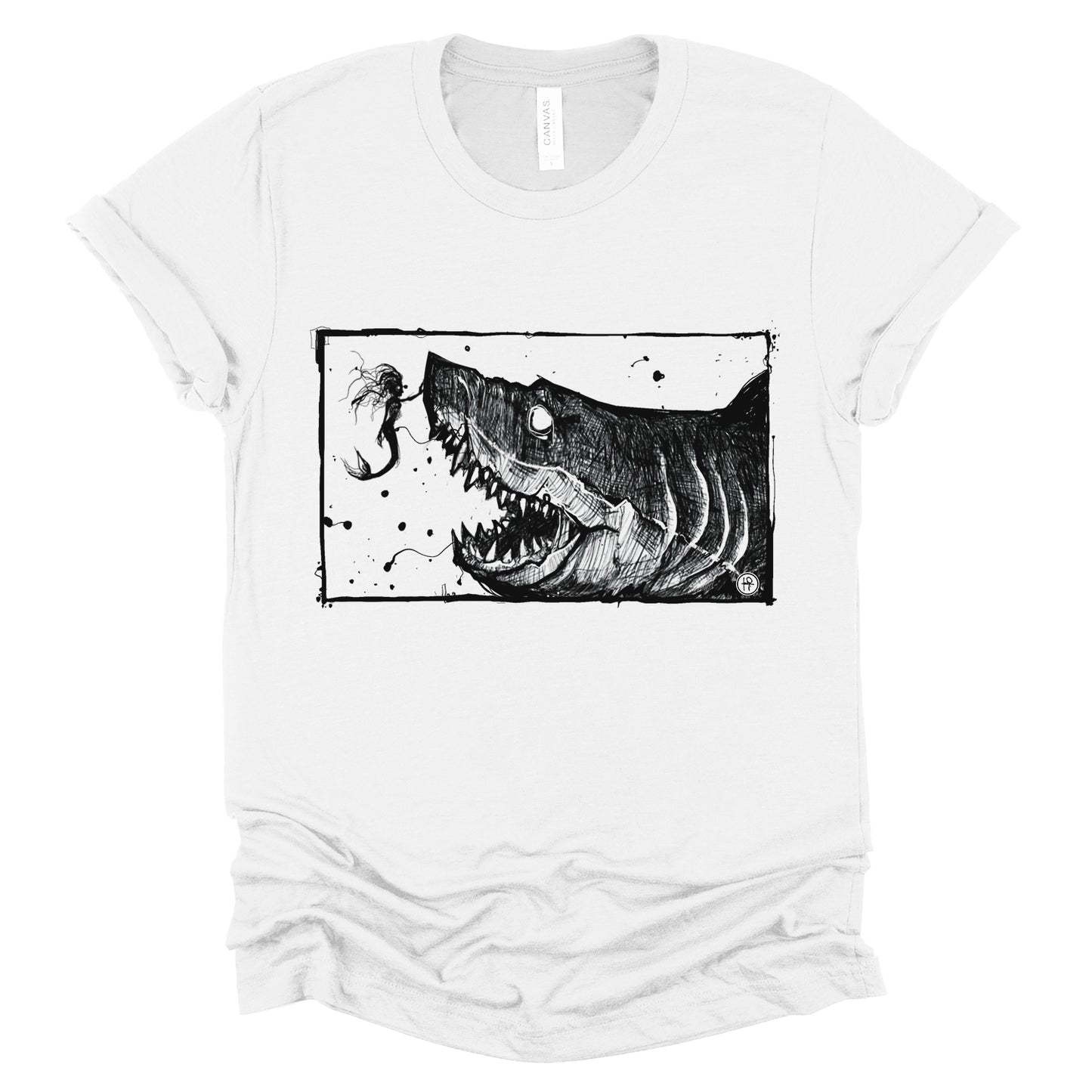 Mermaid & the Shark: Friends and Foes of the Sea T-shirt