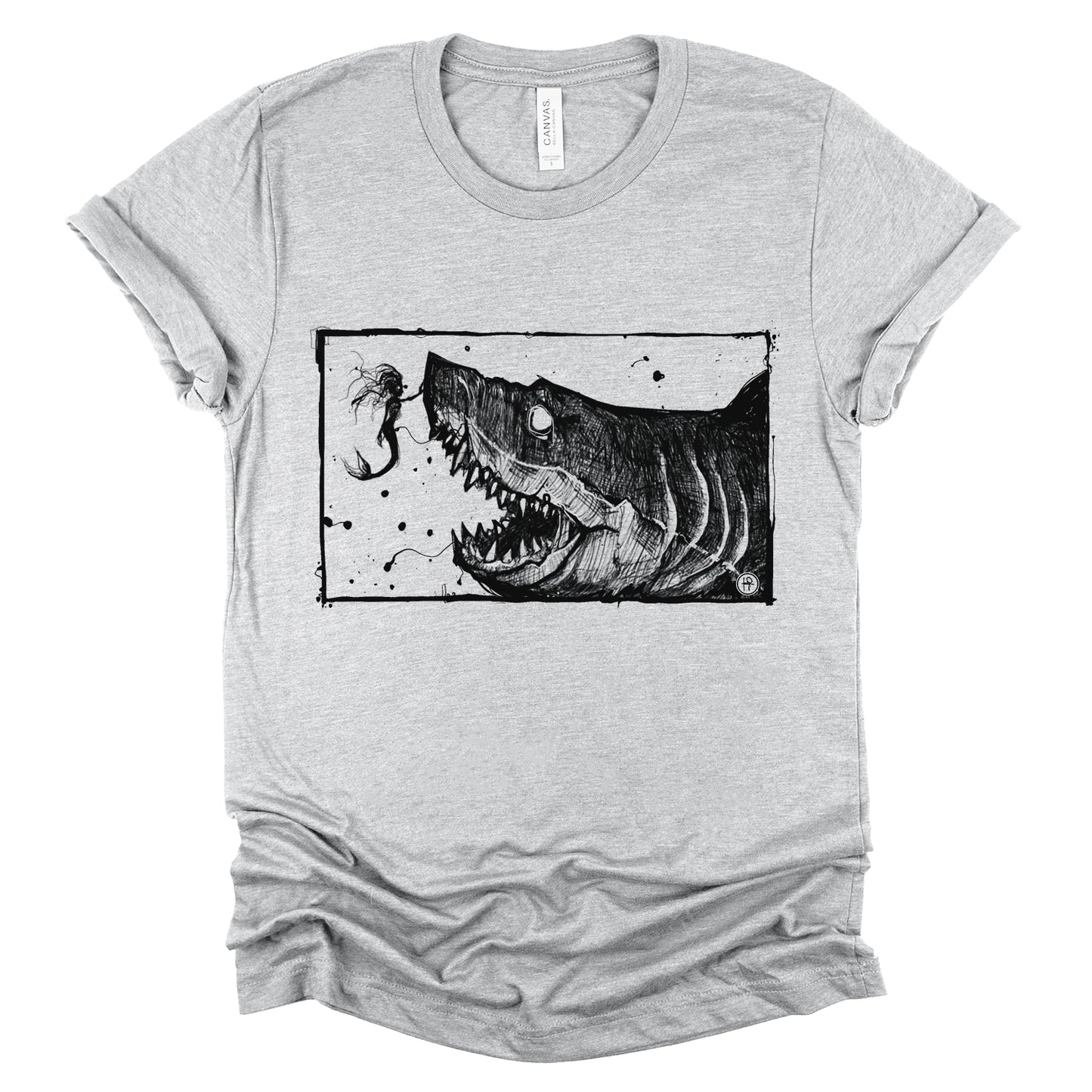 Mermaid & the Shark: Friends and Foes of the Sea T-shirt