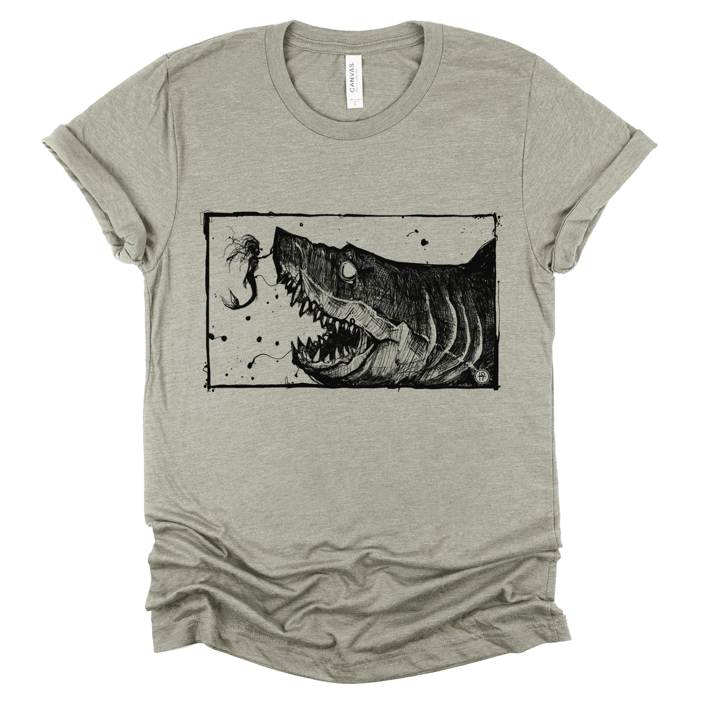 Mermaid & the Shark: Friends and Foes of the Sea T-shirt