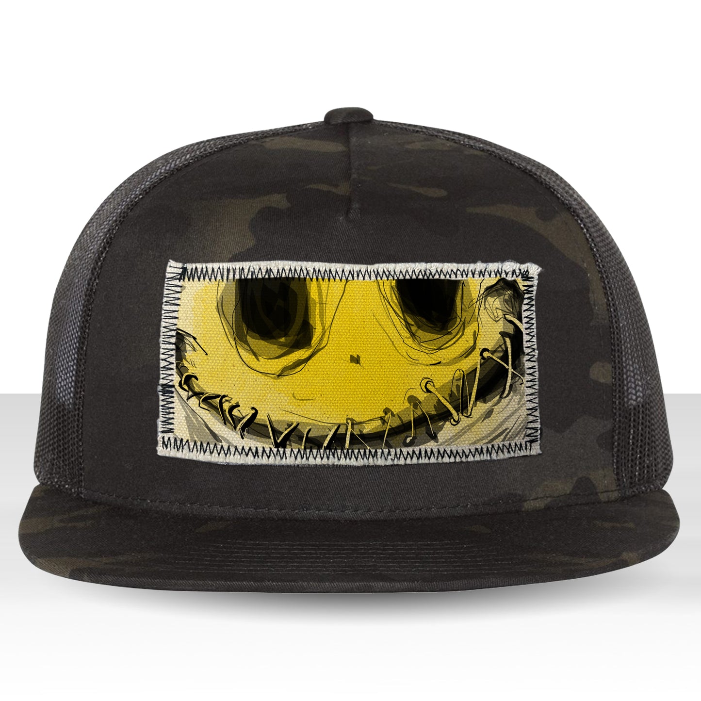 Stitched Lips: Don't Say a Word Trucker Hat