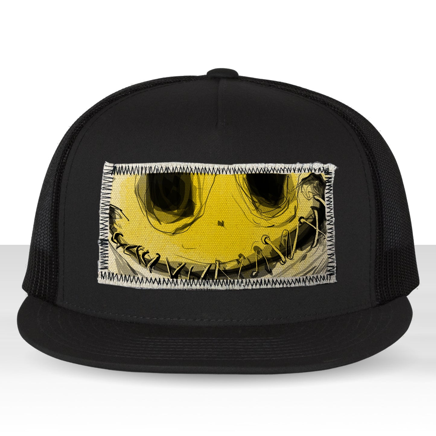 Stitched Lips: Don't Say a Word Trucker Hat
