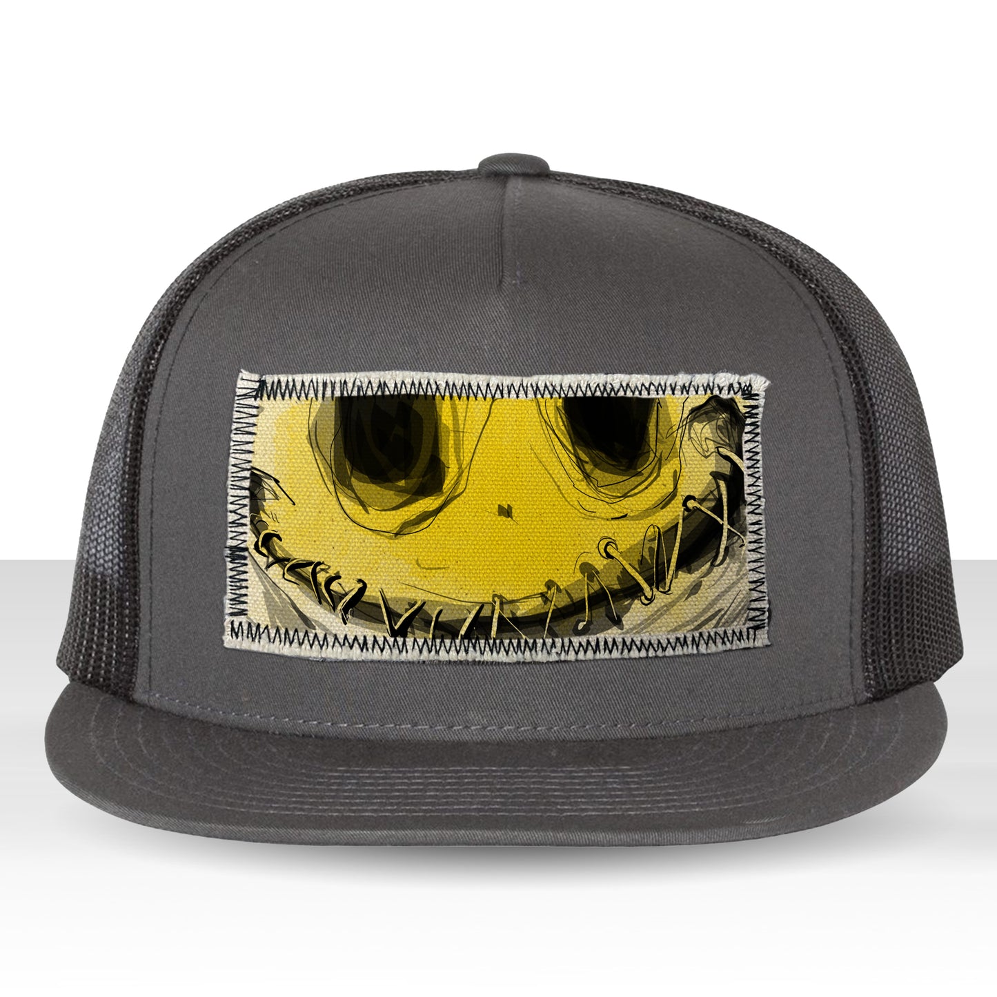 Stitched Lips: Don't Say a Word Trucker Hat