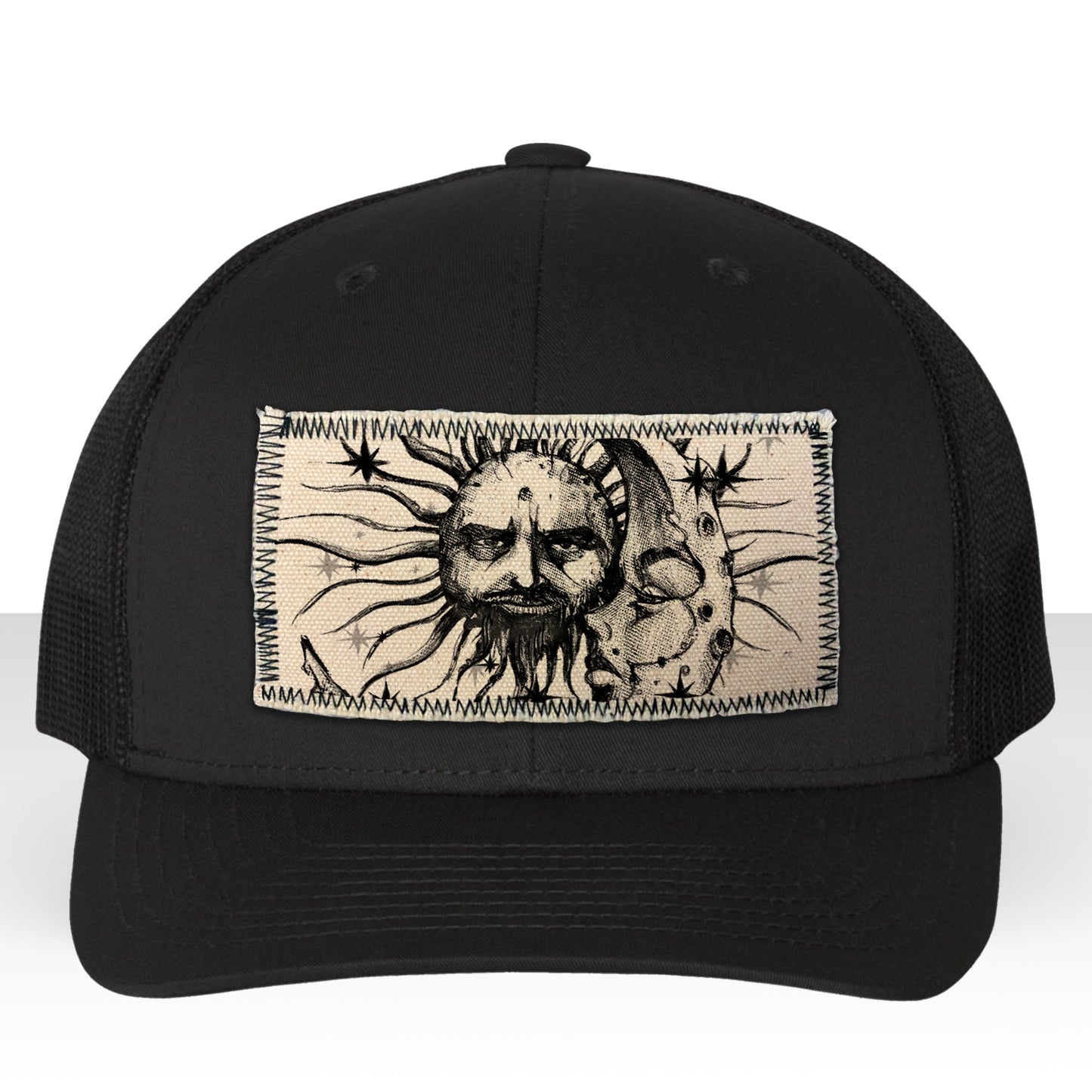 Sun & Moon: Celestial Duo Trucker Hat Art